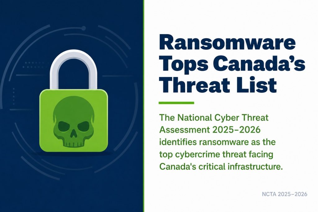 Ransomware Tops Canada's Threat List