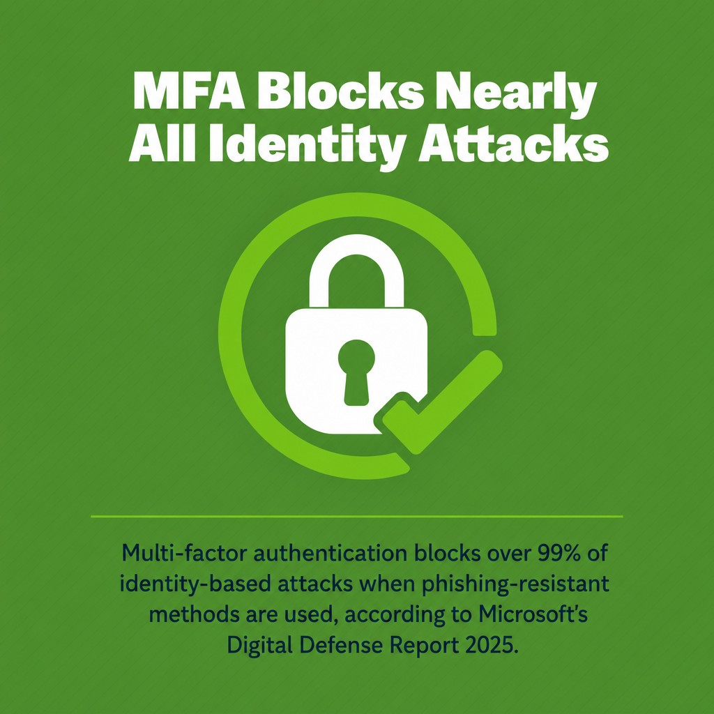 MFA Blocks Nearly All Identity Attacks